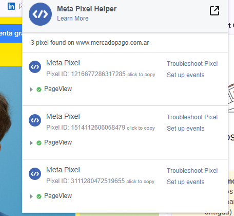 meta pixel helper
